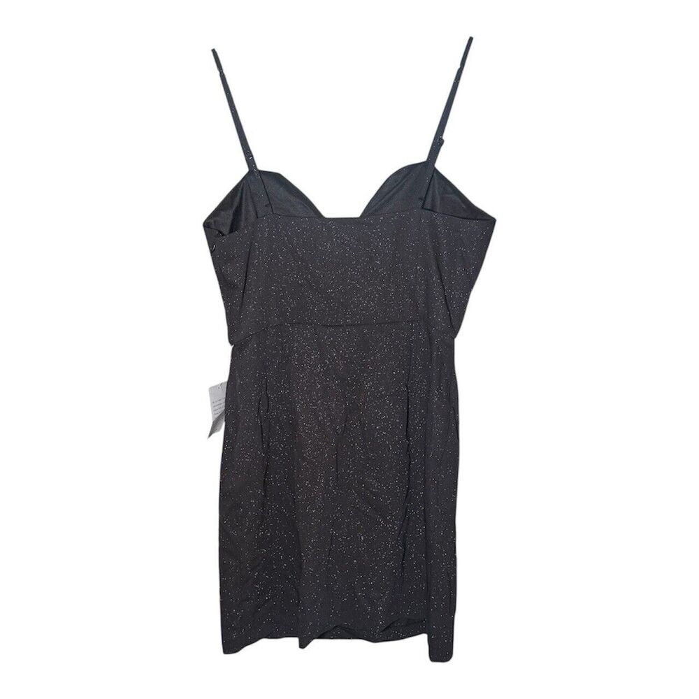 NSR Napian Sea Rd Black Shimmer Minidress Large NWT - Picture 2 of 4